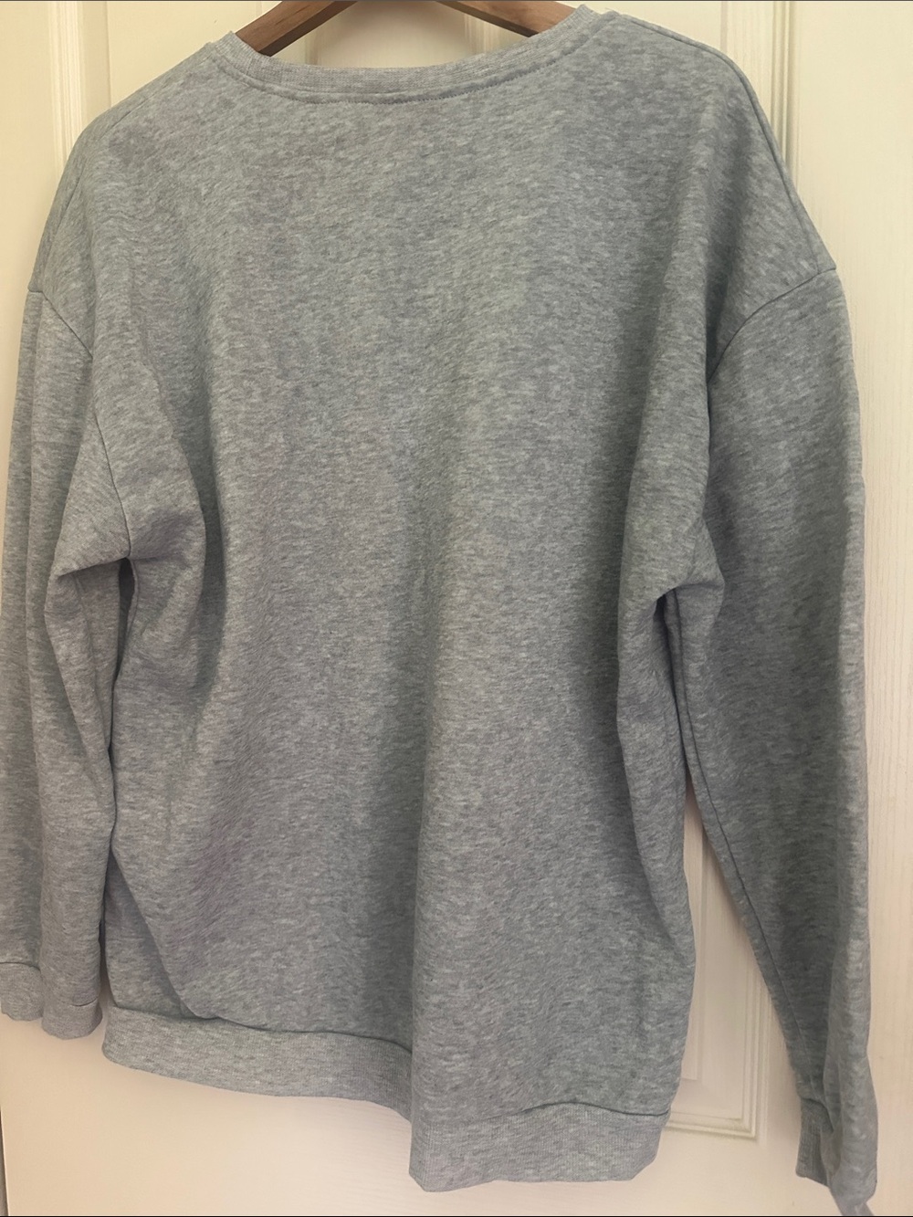 NURSE Graphic Crewneck Sweatshirt - Grey with Blue/White Print - Picture 2 of 2